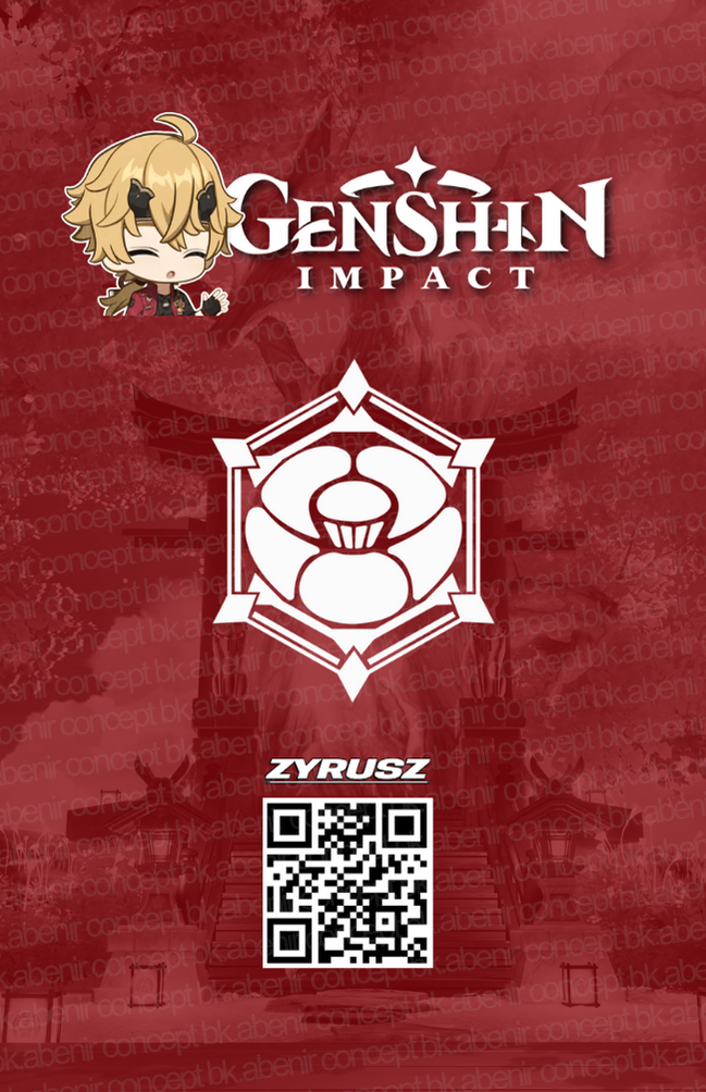 Thoma Cosplay Card Back